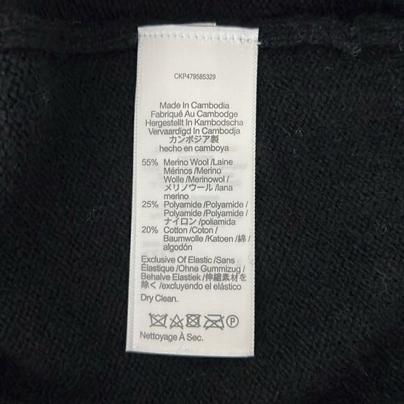 NWT Madewell V-Neck Relaxed Cardigan in True Black Size XS - Picture 7 of 13